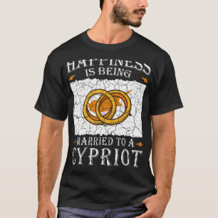 Cypriot Marriage Cyprus Heritage Married Flag Wedd T-Shirt