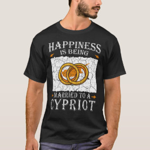 Cypriot Marriage Cyprus Heritage Married Flag Wedd T-Shirt