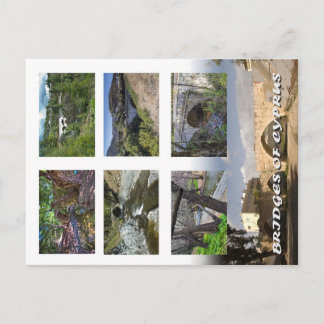 cyprus bridges postcard bridge kelefos trimiklini