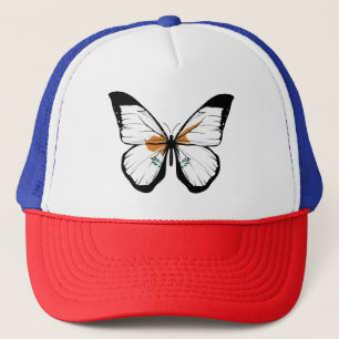 Cyprus Butterfly Flag Trucker Hat
