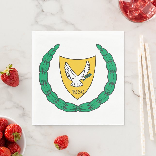 Cyprus Coat Of Arms Napkin (Creator Uploaded)