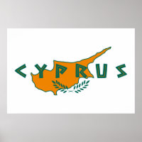 cyprus country map flag travel symbol nation