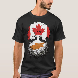 Cyprus Cypriot Canadian Canada Tree Roots Flag T-Shirt