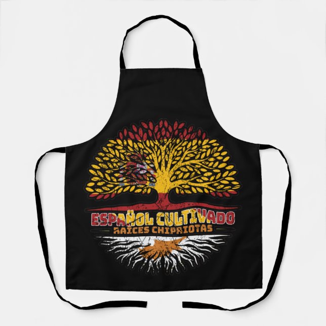 Cyprus Cypriot Cypriote Spain Spanish Tree Roots Apron (Front)