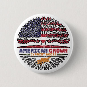 Cyprus Cypriot Cypriote US American USA United 6 Cm Round Badge