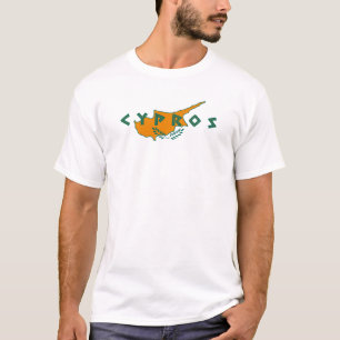 Cyprus cypros country flag text symbol greek trave T-Shirt