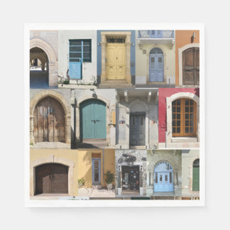 Cyprus doors colorful paperk napkins