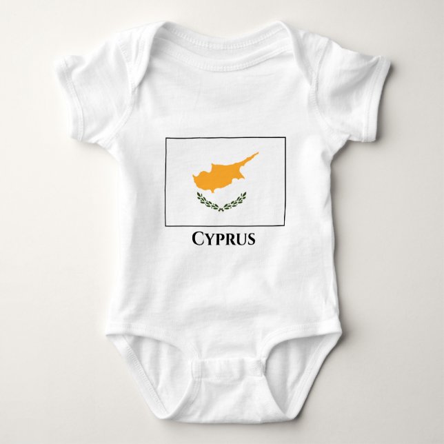 Cyprus Flag Baby Bodysuit (Front)