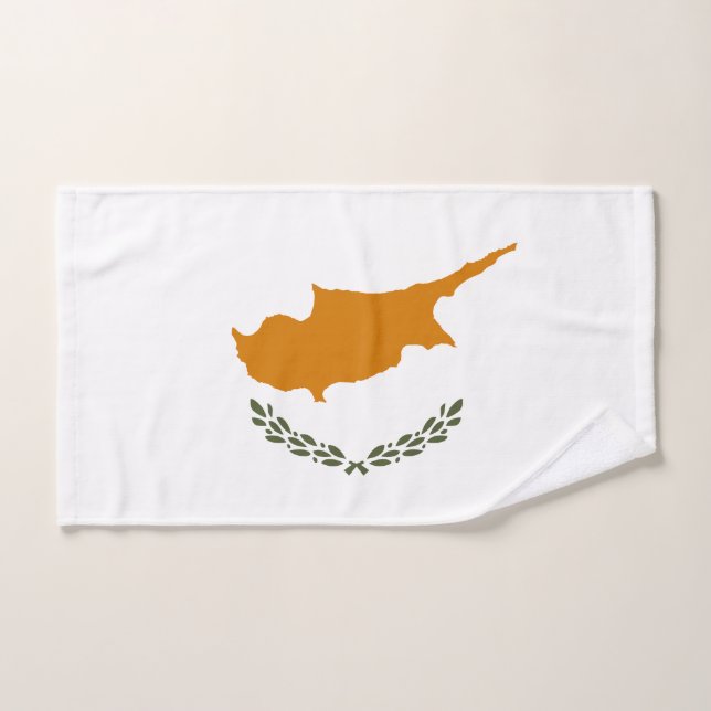 Cyprus Flag Bath Towel Set (Hand Towel)