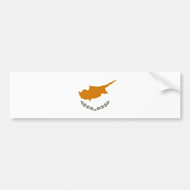 Cyprus Flag Bumper Sticker (Front)