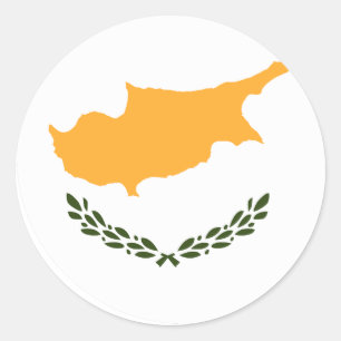 Cyprus Flag Classic Round Sticker