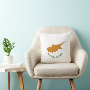 Cyprus flag cushion