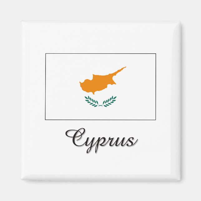Cyprus Flag Design Magnet (Front)