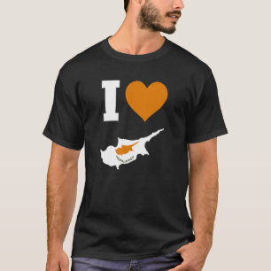 Cyprus Flag for Cyprus I Love Cyprus T-Shirt