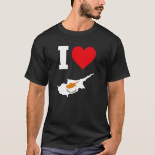 Cyprus Flag for Cyprus I Love Cyprus T-Shirt