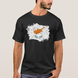 Cyprus Flag Grunge Country Flag Cyprus T-Shirt