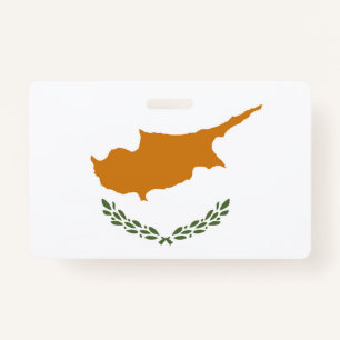 Cyprus flag ID badge