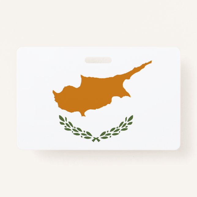 Cyprus flag ID badge (Front)