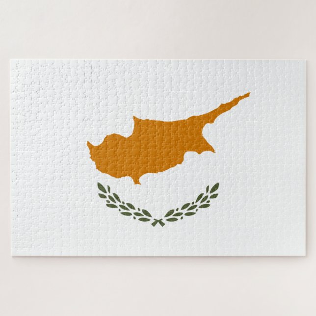 Cyprus Flag Jigsaw Puzzle (Horizontal)