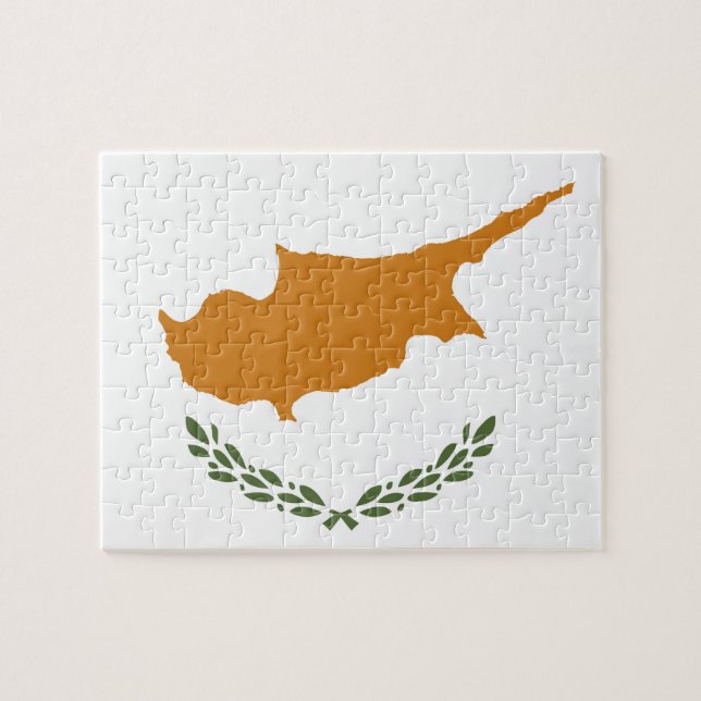 Cyprus flag jigsaw puzzle (Horizontal)