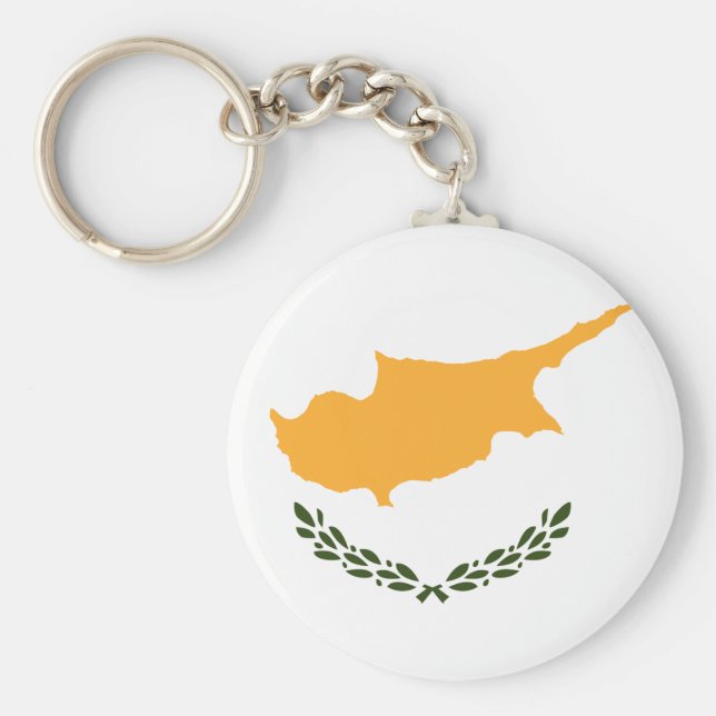 Cyprus Flag Key Ring (Front)