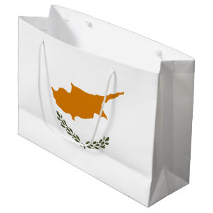 Cyprus Flag Large Gift Bag