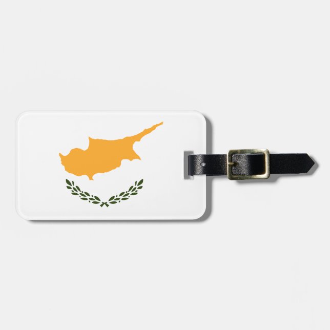 Cyprus flag luggage tag (Front Horizontal)