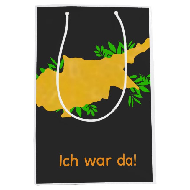 Cyprus - Flag Map - zypern travel  Medium Gift Bag (Front)