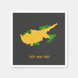 Cyprus - Flag Map - zypern travel Napkin