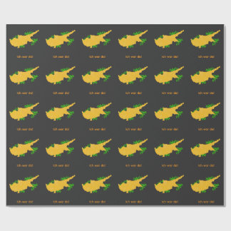 Cyprus - Flag Map - zypern travel Wrapping Paper