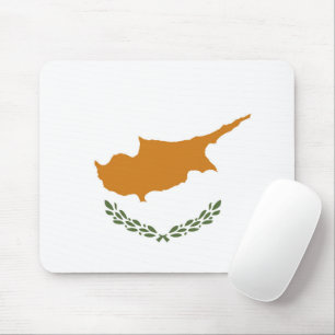 Cyprus flag mouse pad