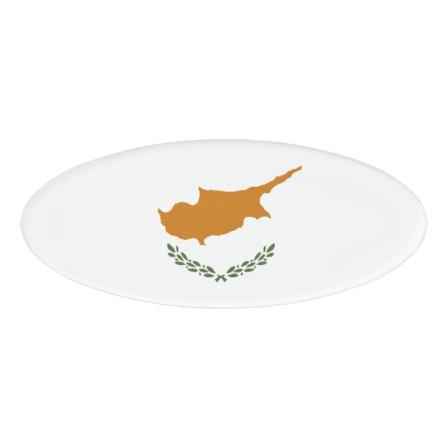 Cyprus flag name tag (Front)