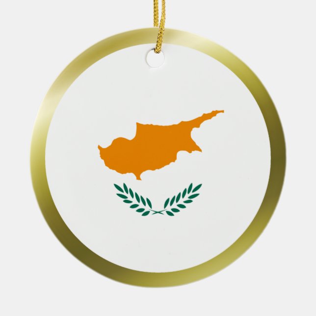 Cyprus Flag Ornament (Front)
