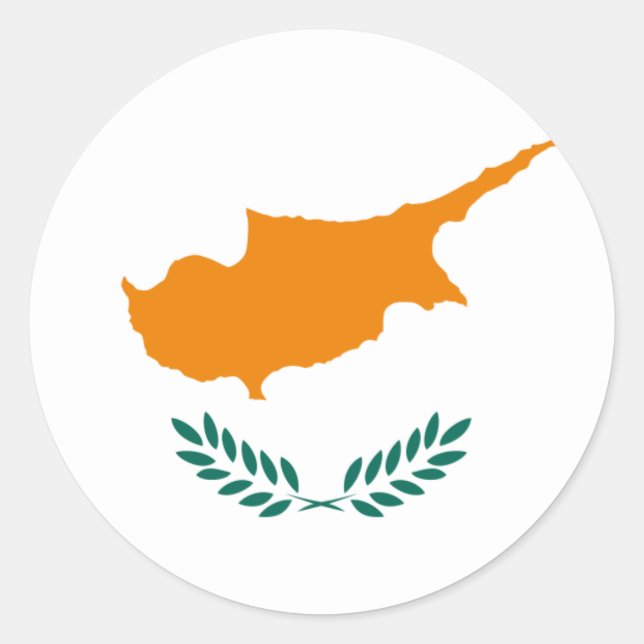 Cyprus Flag Sticker (Front)