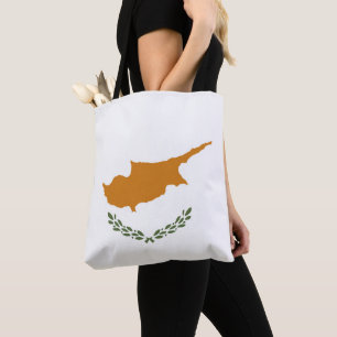 Cyprus flag tote bag