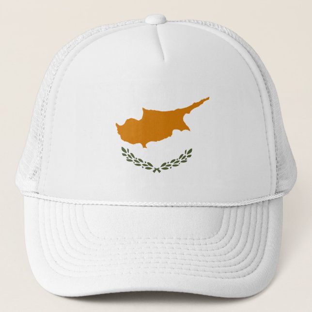 Cyprus Flag Trucker Hat (Front)