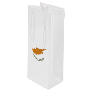 Cyprus flag wine gift bag