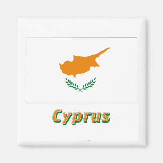 Cyprus Flag with Name Magnet