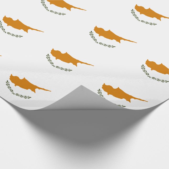 Cyprus Flag Wrapping Paper (Corner)