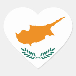 cyprus heart sticker