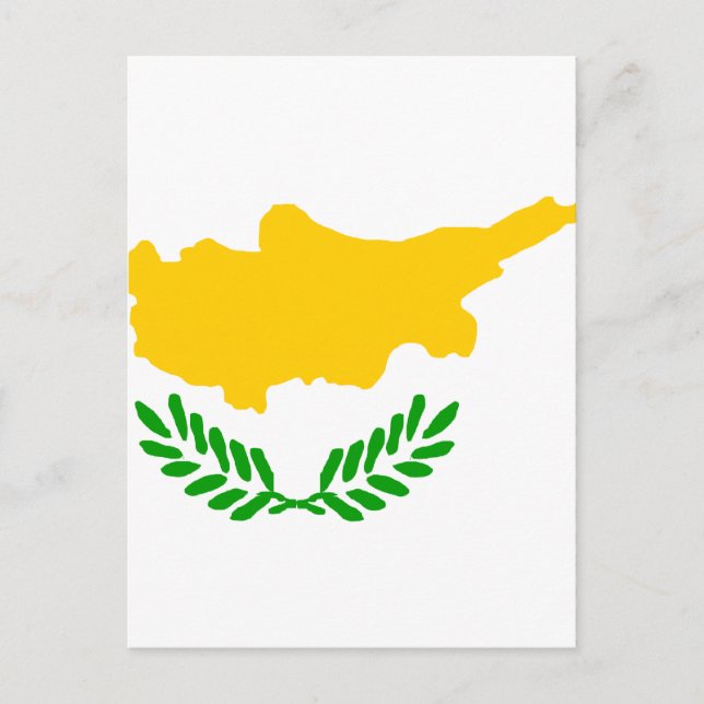 Cyprus High quality Flag Postcard (Front)