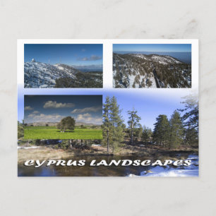 Cyprus landscapes postcard