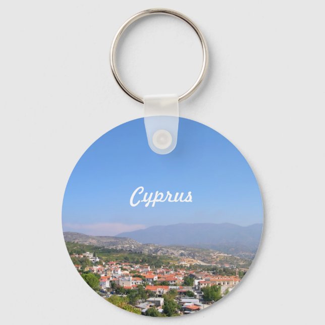 Cyprus mountains Troodos Key Ring (Front)