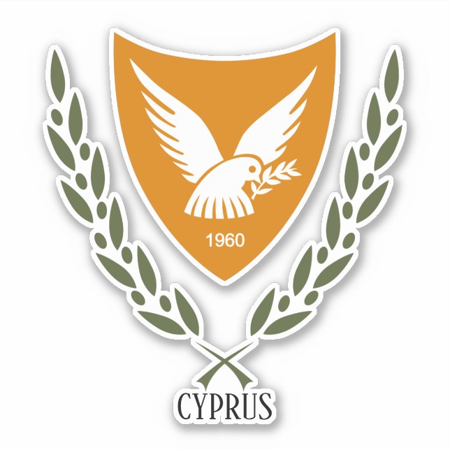 Cyprus National Emblem Patriotic (Front)