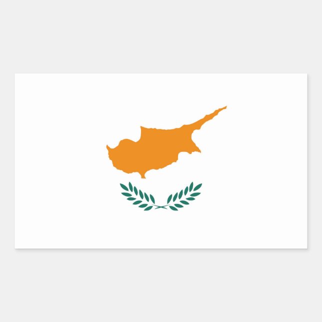 CYPRUS RECTANGULAR STICKER (Front)