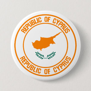Cyprus Round Emblem 7.5 Cm Round Badge