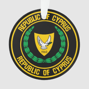 Cyprus Round Emblem Ornament