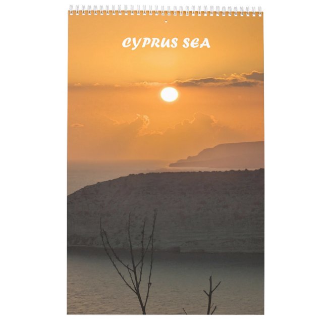 Cyprus sea Calendar (Back)