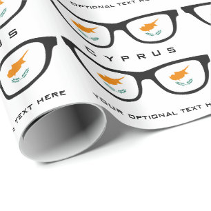 Cyprus Shades custom text & colour gift wrap