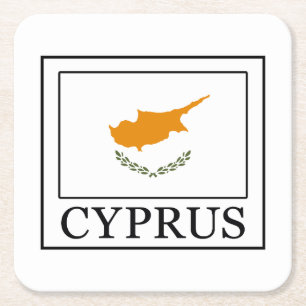 Cyprus Square Paper Coaster
